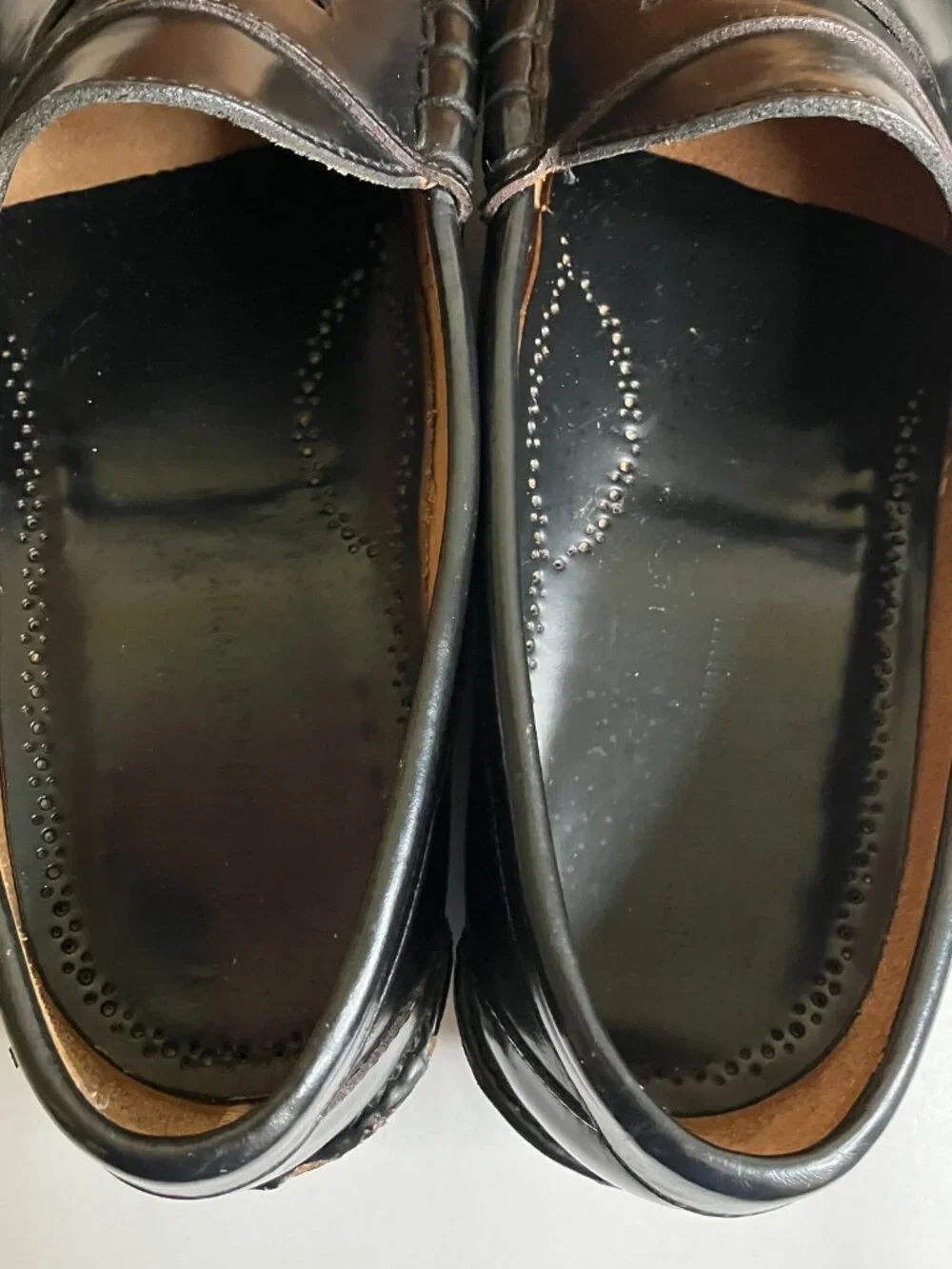 Johnston & Murphy Black Penny Loafers Men's 11 3E Aristocraft 24-9001 Wide Width